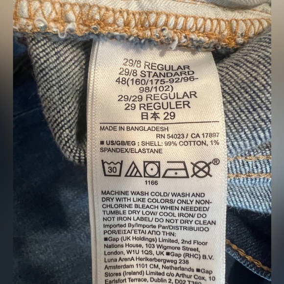 Women’s GAP 90’s Loose Flare Mid Rise Jeans; Size 29/8 R - Picture 5 of 9